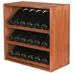 PROREGAL Modulares Weinregal VINCELLAR MOD | HxBxT 60x60x30cm | Schr&auml;g Modul...