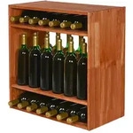PROREGAL Modulares Weinregal VINCELLAR MOD | HxBxT 60x60x30cm | Standflaschen...