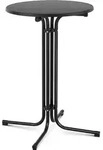 Royal Catering Stehtisch - &Oslash; 70 cm - klappbar - schwarz -