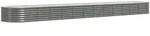 vidaXL Hochbeet Verzinkter Stahl 512x80x36 cm Grau