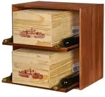 PROREGAL Modulares Weinregal VINCELLAR MOD | HxBxT 60x60x30cm | Modul f&uuml;r 12