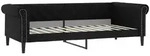 vidaXL Tagesbett Schwarz 100x200 cm Kunstleder