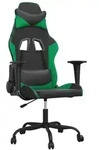 vidaXL Gaming-Stuhl mit Massagefunktion Schwarz und Gr&uuml;n Kunstleder
