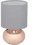 Relaxdays Nachttischlampe Touch dimmbar, moderne Touch Lampe mit 3 Stufen, E14,