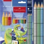 Faber Castell Buntstift Colour Grip 3,3 mm Dino 10+3 Etui