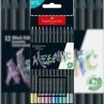 FABER-CASTELL Faber Castell Buntstift BlackEdition 3,3 mm Metallic 12er