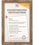 walther + design Fiorito Holz Bilderrahmen Kunstglas, 21x29,7 cm, nussbaum
