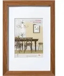 walther + design Fiorito Holz Bilderrahmen Kunstglas, 60x80 cm, eiche dunkel