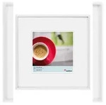 walther + design Galeria Kunststoff Bilderrahmen, weiss, 35 x 35 cm