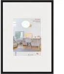 walther + design Lifestyle Kunststoff Bilderrahmen Kunstglas, schwarz, 13 x 18 cm