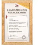 walther + design Fiorito Holz Bilderrahmen Kunstglas, 21x29,7 cm, eiche hell