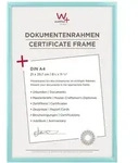 walther + design Lifestyle Kunststoff Bilderrahmen 21x29,7 cm (DIN A4) T&Uuml;RKIS