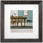 walther + design Fiorito Holz Bilderrahmen 20x20 cm, DUNKELGRAU