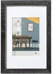 walther + design Fiorito Holz Bilderrahmen Kunstglas, 30x40 cm, dunkelgrau