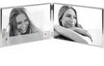 walther + design Chloe Portraitrahmen, silber, 2x 9x13 cm