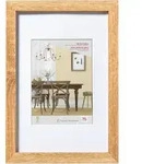 walther + design Fiorito Holz Bilderrahmen Kunstglas, 50x60 cm, eiche hell