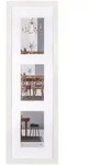 walther + design Fiorito Holz Galerie Bilderrahmen 3x 10x15 cm, WEISS