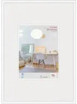 walther + design Lifestyle Kunststoff Bilderrahmen Kunstglas, weiss, 13 x 18 cm