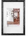 walther + design IW030B,Metropolis Holzrahmen 20x30 cm schwarz-silber