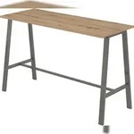 b&uuml;m&ouml; Meetingpoint Industrial Look, Bistrotisch eckig 175 x 68 cm, Stehtisch