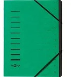 PAGNA Ordnungsmappe 40059-03 DIN A4 12F&auml;cher Pressspankarton gr&uuml;n