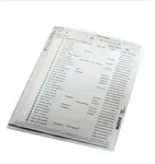 Sichth&uuml;lle A5, transparent, oben und rechts offen, dokumentenecht, PP, genarbt,