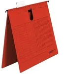 Falken 80002744 25x H&auml;ngehefter UniReg, 230g/m2-Kraftkarton, kaufm. Heftung - Rot