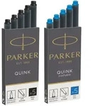 PARKER Gro&szlig;raum-Tintenpatronen QUINK, schwarz-blau