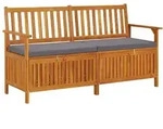 vidaXL Truhenbank mit Kissen 148 cm Massivholz Akazie