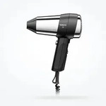 Valera Hotel-Haartrockner Action 1800 Push black, 1800 Watt, Farbe Chrom/Schwarz,
