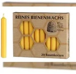 Kopschitz Kerzen 100 % Bienenwachs Baumkerzen 95 x &Oslash; 13 mm, 20 St&uuml;ck