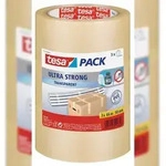 Tesa Packband Ultra Strong, 50 mm x 66 m, transparent, 3 St&uuml;ck
