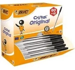 BIC Cristal Original Kugelschreiber Schwarz Mittel 0.4 mm 100 St&uuml;ck