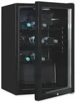 Exquisit Glast&uuml;rk&uuml;hlschrank GKS120-GT-160C schwarz | Nutzinhalt: 118 L 