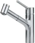 Franken Franke Edelstahl Hochdruck Armatur Taros Neo mit Auszugsbrause 115.0596.386