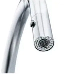Franken Franke Messing Hochdruck Armatur Active J mit Auszugsbrause Chrom