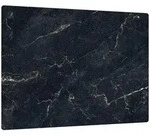 ALLboards Glas Herdabdeckplatte Schneidebrett SCHWARZER MARMOR 52&times;60 cm Multi-Platte