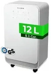 KLAMER Luftentfeuchter elektrisch 12L, 100m3 Luftumw&auml;lzung pro Stunde, 280W starker