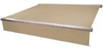 Mendler Elektrische Vollkassetten-Markise T124, 5x3m ausfahrbarer Volant ~...