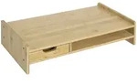 HOMCOM - Monitorst&auml;nder - L49 x B25,5 x H11,5 cm - natur