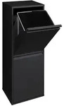 ARREGUI Basic CR206-B Recycling Abfalleimer / M&uuml;lleimer aus Stahl mit 2 Inneneimern,