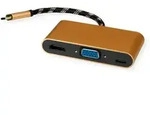 ROLINE GOLD Display Adapter USB Typ C - VGA / HDMI / C (PD)