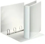 Esselte Ringbuch Pr&auml;sentation, mit Taschen, A4, PP, 4 Ringe, 40 mm, weiss