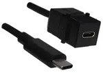 BACHMANN Keystone USB 3.1 Kupplung Typ C, Buchse/Stecker, 0,5 m