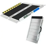 Baumarktplus TRUTZHOLM Alu Rollstuhlrampe 61 cm Traglast 272 kg klappbar Antirutsch