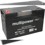 Multipower Blei-Akku MP100-12I Pb 12V / 100Ah Zyklenfest, M6 Innengewinde