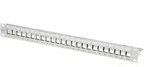 METZ CONNECT Keystone Modultr&auml;ger 19" 24 Port 1HE lichtgrau, leer, geschirmt