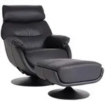 Mendler Relaxsessel mit Hocker HWC-K99, Fernsehsessel Sessel, Wippfunktion...