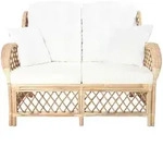 vidaXL 2-Sitzer-Sofa Rattan