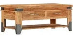 vidaXL Couchtisch 110x52x45 cm Massivholz Akazie